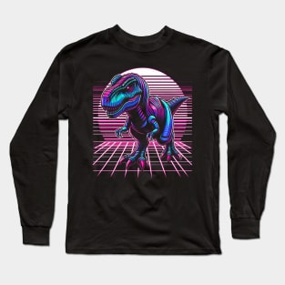 Synthwave T-Rex Long Sleeve T-Shirt